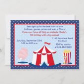 Invitation à la fête du Cur Circus (Dos)