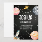 Invitation à la Fête du Décollage Spatial (Devant / Derrière)