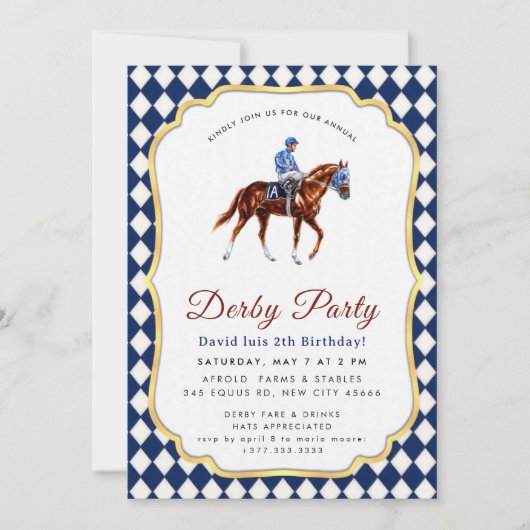 Invitation à la fête du Derby (Devant)