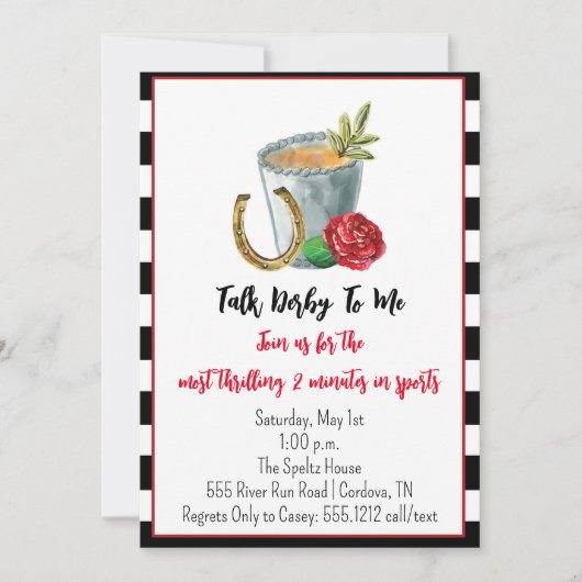 Invitation à la fête du Derby (Devant)