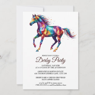 Invitation à la fête du Derby du cheval coloré