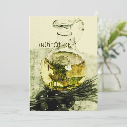 invitation à la fête du dîner rustique (Debout devant)