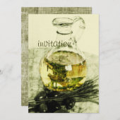 invitation à la fête du dîner rustique (Devant / Derrière)