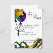 Invitation à la fête du Divorce des Ballons Mardi  (Devant / Derrière)