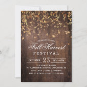 Invitation à la fête du festival de récolte d'auto (Devant)