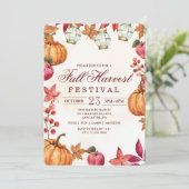 Invitation à la fête du festival de récolte d'auto (Debout devant)
