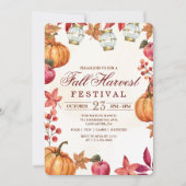 Invitation à la fête du festival de récolte d'auto (Devant)