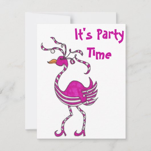 Invitation à la fête du Flamant rose (Devant)