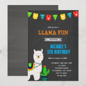 Invitation à la fête du garçon lama (Devant / Derrière)