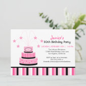 Invitation à la fête du gâteau du 50e anniversaire (Debout devant)