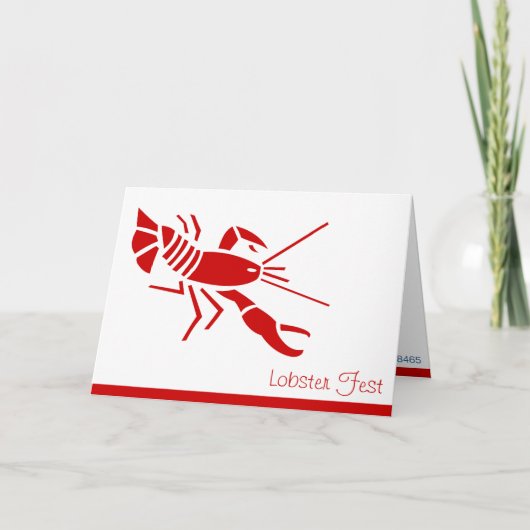 Invitation à la fête du homard (Devant)