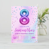 Invitation à la fête du huitième anniversaire (Debout devant)