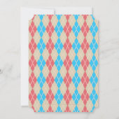 Invitation à la fête du Jacquard de plage (Dos)