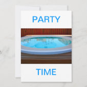 Invitation à la fête du Jacuzzi (Devant)