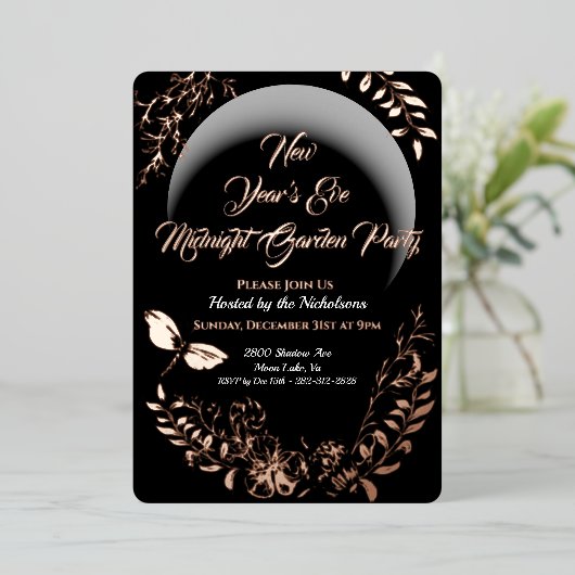 Invitation à la fête du jardin de minuit (Debout devant)