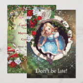 Invitation à la fête du jardin du pays des merveil (Devant / Derrière)