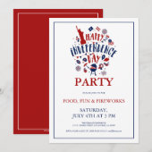 Invitation à la fête du Jour de l'Indépendance (Devant / Derrière)