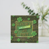 Invitation à la fête du jour de St. Patrick (Debout devant)