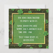 Invitation à la fête du jour de St. Patrick (Dos)