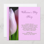 Invitation à la fête du jour de Valentines (Devant / Derrière)