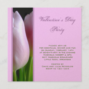 Invitation à la fête du jour de Valentines