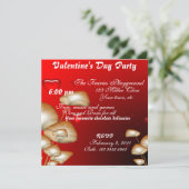 Invitation à la fête du jour de Valentines (Debout devant)