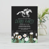 Invitation à la fête du Kentucky Derby - Cheval Bl (Debout devant)