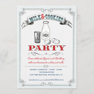 Invitation à la fête du lait et des biscuits