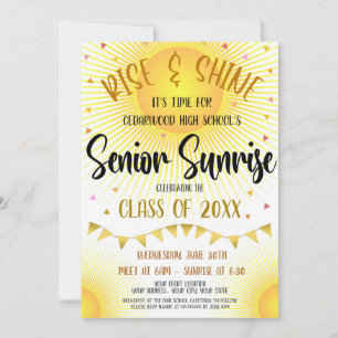 Invitation à la fête du lever de soleil des élèves