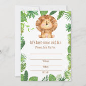 Invitation à la fête du lion (Devant)