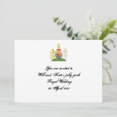 Invitation à la fête du mariage royal (Debout devant)