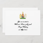 Invitation à la fête du mariage royal (Devant / Derrière)