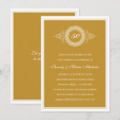 Invitation à la fête du Médaillon de l'Anniversair (Devant / Derrière)