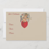 Invitation à la fête du message de la Saint-Valent (Dos)