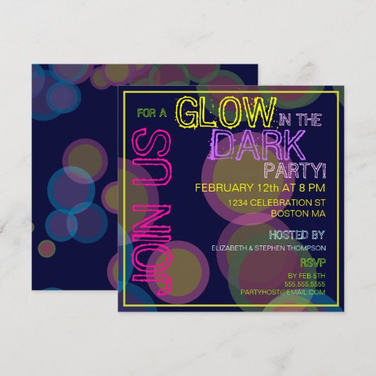 Invitation à la fête du noir (Devant / Derrière)