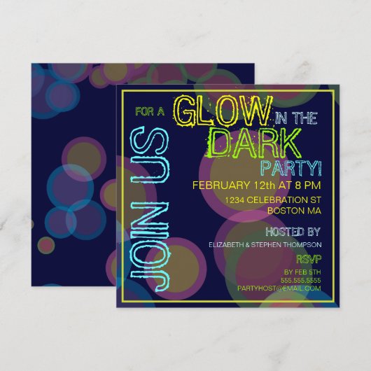 Invitation à la fête du noir (Devant / Derrière)