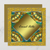 Invitation à la fête du Nouvel An (Devant / Derrière)