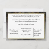 Invitation à la fête du Nouvel An (Dos)