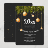 Invitation à la fête du Nouvel An (Devant / Derrière)