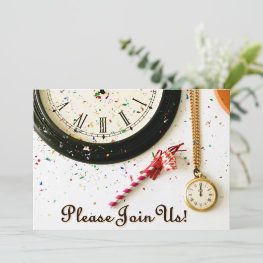 Invitation à la fête du Nouvel An (Debout devant)