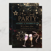 Invitation à la fête du NOUVEL AN (Devant / Derrière)