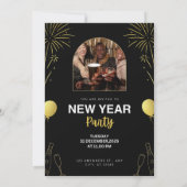 Invitation à la fête du Nouvel An (Dos)