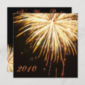 Invitation à la fête du Nouvel An (Devant / Derrière)