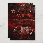 Invitation à la fête du NOUVEL An (Devant / Derrière)