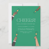 Invitation à la fête du Nouvel An avec toast au Ch (Devant)