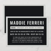 Invitation à la fête du panneau de photos d'identi (Devant / Derrière)