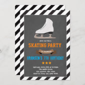 Invitation à la fête du patinage sur glace (Devant / Derrière)