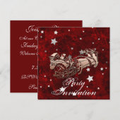 Invitation à la fête du Père Noël (Devant / Derrière)