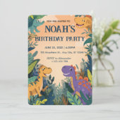 Invitation à la fête du petit dinosaure (Debout devant)