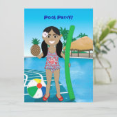 Invitation à la fête du pool (Debout devant)